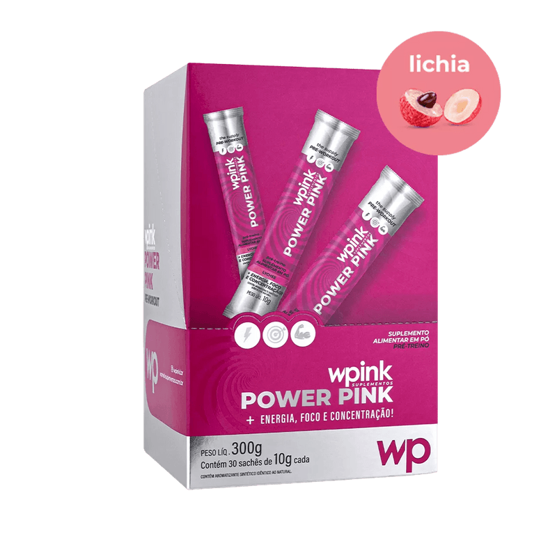 Power Pink de Lichia - Pré-Treino – 300g