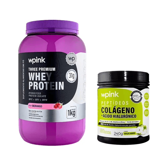 Whey protein morango + colágeno maçã verde - wp